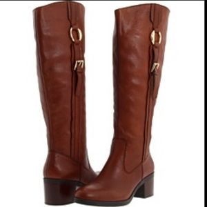 Ralph Lauren Raenne Riding Boot Dark Brown Size 9.5